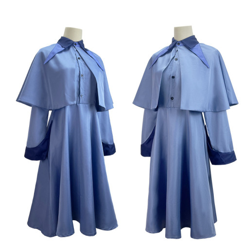 Harry Potter Cosplay Costume Fleur Delacour Cosplay Costume Halloween Outfit With Hat Set
