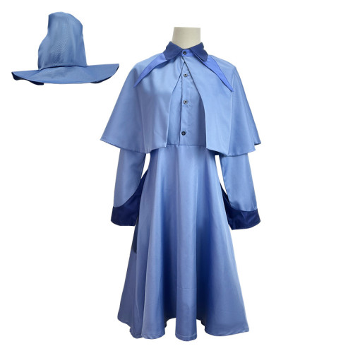 Harry Potter Cosplay Costume Fleur Delacour Cosplay Costume Halloween Outfit With Hat Set