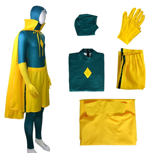 WandaVision Cosplay Vision Yellow Cosplay Costume Halloween Costume