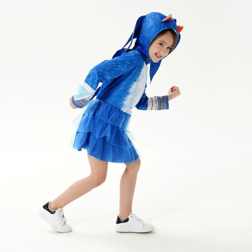 Sonic the Hedgehog Girls Cosplay Costume Dress Halloween Cosplay Outfit