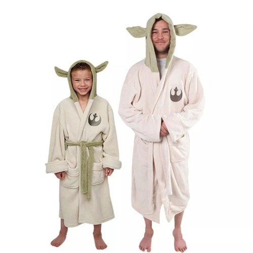 [Kids/Adults] Star Wars Cosplay Cape Yoda Bathrobe Cape Cloak Halloween Cosplay Cloak