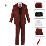 Anime Spy X Family Twilight Loid Forger Cosplay Costume Suit Brown Version Costume