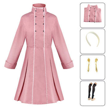Anime Spy X Family Yor Forger Costume Pink Dress Costume Halloween Carnival Costume Outfit