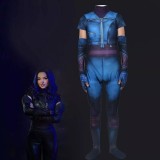 Descendants 3 Mal Cosplay Costume Zentai Halloween Cosplay Jumpsuit For Kids and Adults