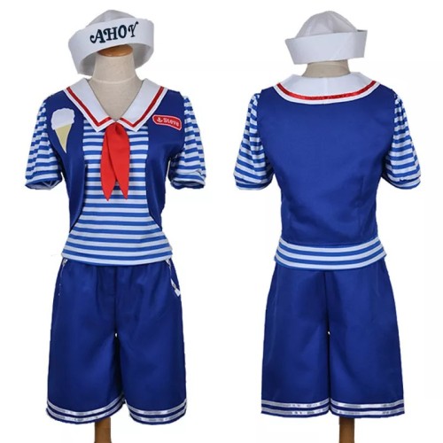 Stranger Things 3 Cosplay Costume Uniform Halloween Performance Party Cosplay Costume Outfit