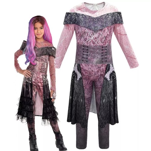 Descendants 3 Cosplay Costume Jumpsuit Audrey Costume Halloween Cosplay Costume Outfit For Kids