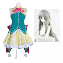 Vocaloid Hatsune Miku Kusanagi Nene Costume Dress With Wigs Halloween Costume Full Set