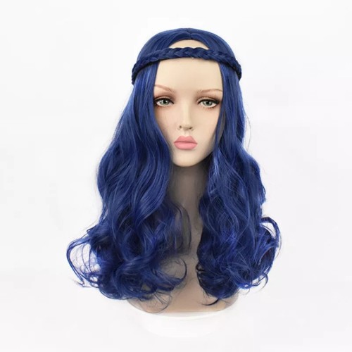 Descendants 3 Cosplay Wigs Blue Wigs Halloween Cosplay Wigs For Kids and Adults