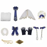Vocaloid Snow Miku Cosplay Dress With Wigs Whole Set Halloween Costume Outfit