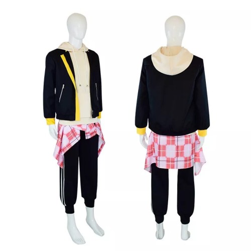 Vocaloid Hatsune Miku Shinonome Akito Cosplay Costume With Wigs Whole Set Halloween Costume Outfit