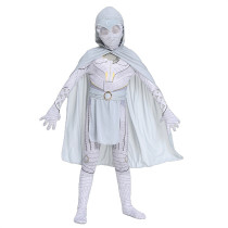 Moon Knight Costume Jumpsuit Halloween Performance Cosplay Costume Zentai For Kids