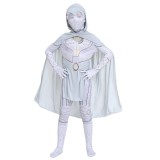 Moon Knight Costume Jumpsuit Halloween Performance Cosplay Costume Zentai For Kids