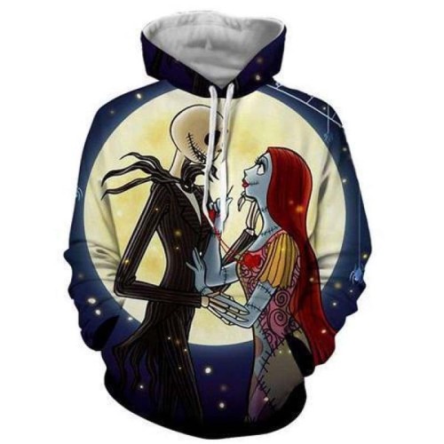 2022 The Nightmare Before Christmas Hoodie 3-D Fashion Print Casual Unisex Hoodie