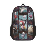 The Nightmare Before Christmas Popular School Backpack 3-D Fashion Print Students Backpack Casual Travel Bag