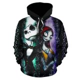 The Nightmare Before Christmas 3-D Fashion Long Sleeves Casual Hoodie For Kids Adults