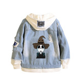 Youth Adults The Nightmare Before Christma Two Piece Jeans Jacket Street Style Denim Jacket Coat