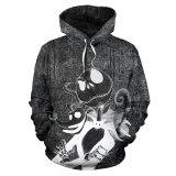 The Nightmare Before Christmas 3-D Fashion Long Sleeves Casual Hoodie For Kids Adults