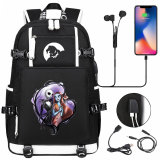 The Nightmare Before Christmas Backpack Large Capacity School Bag Laptop Backpack With USB Charging Port