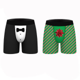 2022 Christmas Boxer Briefs Fashion Print Breathable Comfort Boxer Briefs For Male