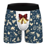 Christmas Boxer Briefs Cute Funny Print Mens Boxer Briefs Comfort Breathable Underwear
