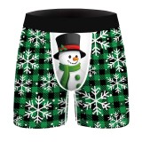 Christmas Boxer Briefs Cute Funny Print Mens Boxer Briefs Comfort Breathable Underwear