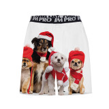 Christmas Underwear Men's Breathable Underwear Trendy Funny Print Comfort Midway briefs