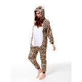 Kigurumi Animal Onesies Fall and Winter Fashion Flannel Leopard bear Pajamas