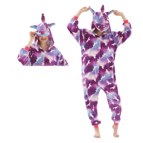 Kigurumi Animal Onesies Fashion Home Wear Bodysuits Flannel Pegasus Pajamas