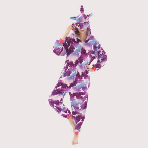 Kigurumi Animal Onesies Fashion Home Wear Bodysuits Flannel Pegasus Pajamas
