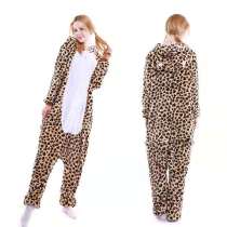 Kigurumi Animal Onesies Fall and Winter Fashion Flannel Leopard bear Pajamas