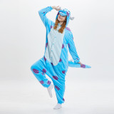 Kigurumi Animal Onesies Sulley Cozy Home Wear Hooded Pajamas