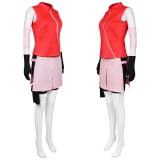 Anime Naruto Shippuuden Haruno Sakura 2nd Generation Cosplay Costume Set With Wigs and Props