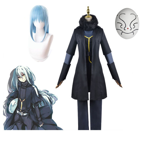That Time I Got Reincarnated As A Slime 2 Rimuru Tempest Costume With Wigs and Mask Halloween Cosplay Full Set