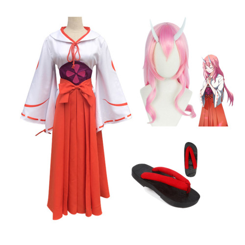 That Time I Got Reincarnated As A Slime Shuna Costume With Wigs and Shoes Halloween Cosplay Full Set