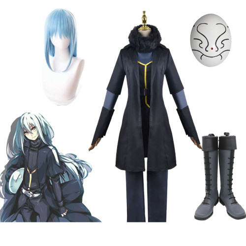 That Time I Got Reincarnated As A Slime 2 Rimuru Tempest Cosplay Costume With Wigs Mask and Boots Halloween Performance Costume Whole Set