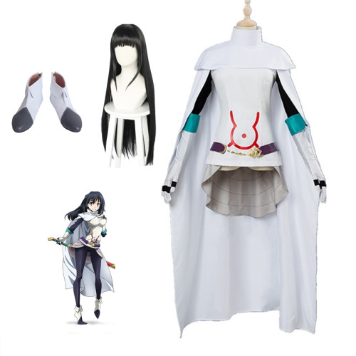 That Time I Got Reincarnated As A Slime Shizu Costume With Wigs and Shoes Helloween Cosplay Costume Full Set