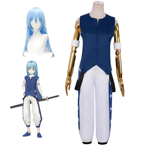That Time I Got Reincarnated As A Slime Rimuru Tempest Cosplay Costume Set With Wigs Halloween Costume Set