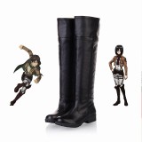 Anime Attack on Titan Eren Jaeger Mikasa Ackerman Cosplay Shoes The Wings Of Freedom Survey Corps Boots