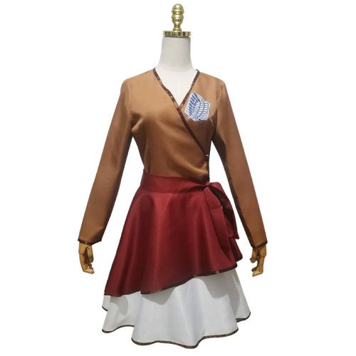 Anime Attack on Titan Girls Female Ver. Costume Scout Regiment Wings of Freedom Lolita Cosplay Dress
