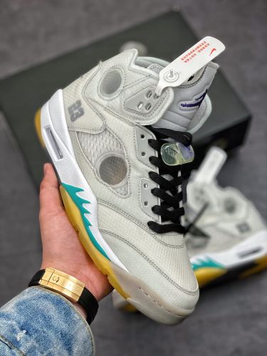 AIR JORDAN 5 OFF WHITE 乔丹/Air Jordan aj5 AJ5 乔丹5代 乔5 乔丹5 OFF-WHITE x Air Jordan 5 CT8480-105