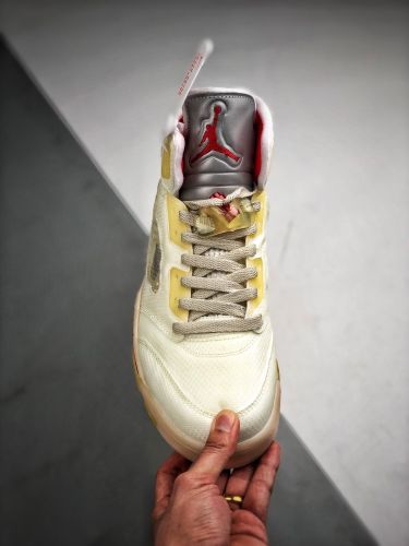 AIR JORDAN 5 OFF WHITE 乔丹/Air Jordan aj5 AJ5 乔丹5代 乔5 乔丹5 OFF-WHITE x Air Jordan 5 CT8480-002