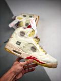 AIR JORDAN 5 OFF WHITE 乔丹/Air Jordan aj5 AJ5 乔丹5代 乔5 乔丹5 OFF-WHITE x Air Jordan 5 CT8480-002