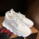 VERSACE Chain Reaction 减震舒适 低帮运动厚底鞋 白色