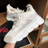 VERSACE Chain Reaction 减震舒适 低帮运动厚底鞋 白色