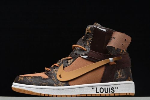 Louis Vuitton x OFF-WHITE x Air Jordan 1 Pinnacle