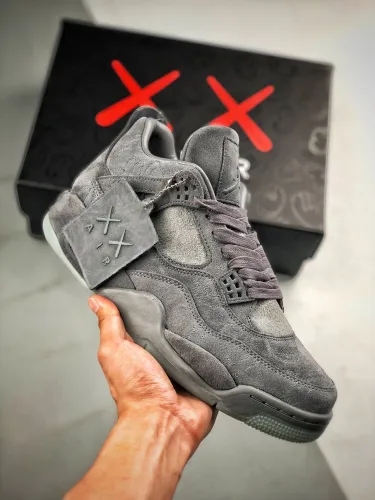 NIKE Air Jordan 4 X Kaws 灰麂皮 930155-003
