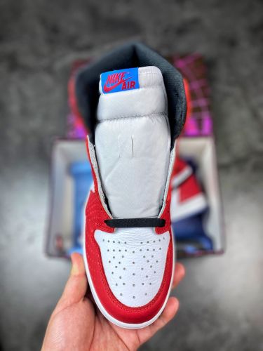 Air Jordan 1 Retro High OG  Origin Story 新版芝加哥/蜘蛛侠555088-602