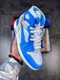 Air Jordan 1 Retro High OFF-WHITE University Blue UNC THE THE OW北卡蓝 AQ0818-148