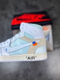 OFF-WHITE × Air Jordan 1 Retro High White the ten 欧限 OW白 AQ0818-100