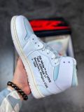 OFF-WHITE × Air Jordan 1 Retro High White the ten 欧限 OW白 AQ0818-100